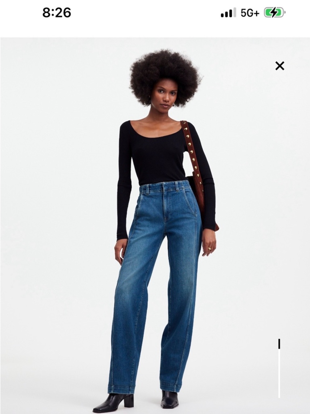 Madewell Classic Straight-Leg Jeans in Deep Blue Wash